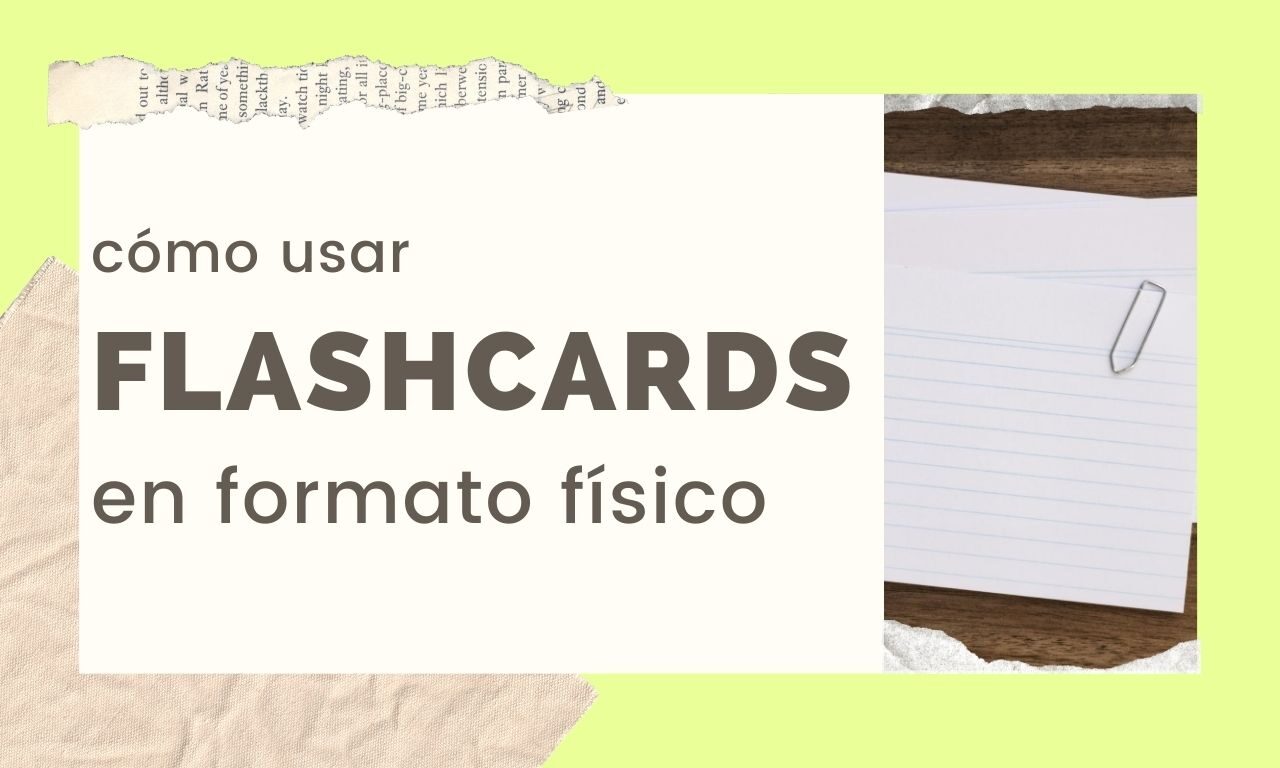 Cómo usar flash cards en formato físico