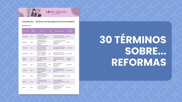 Vocabulario - Reformas en el hogar